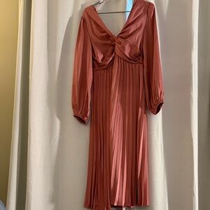 Petal & Pup Terracotta Long Sleeve Dress